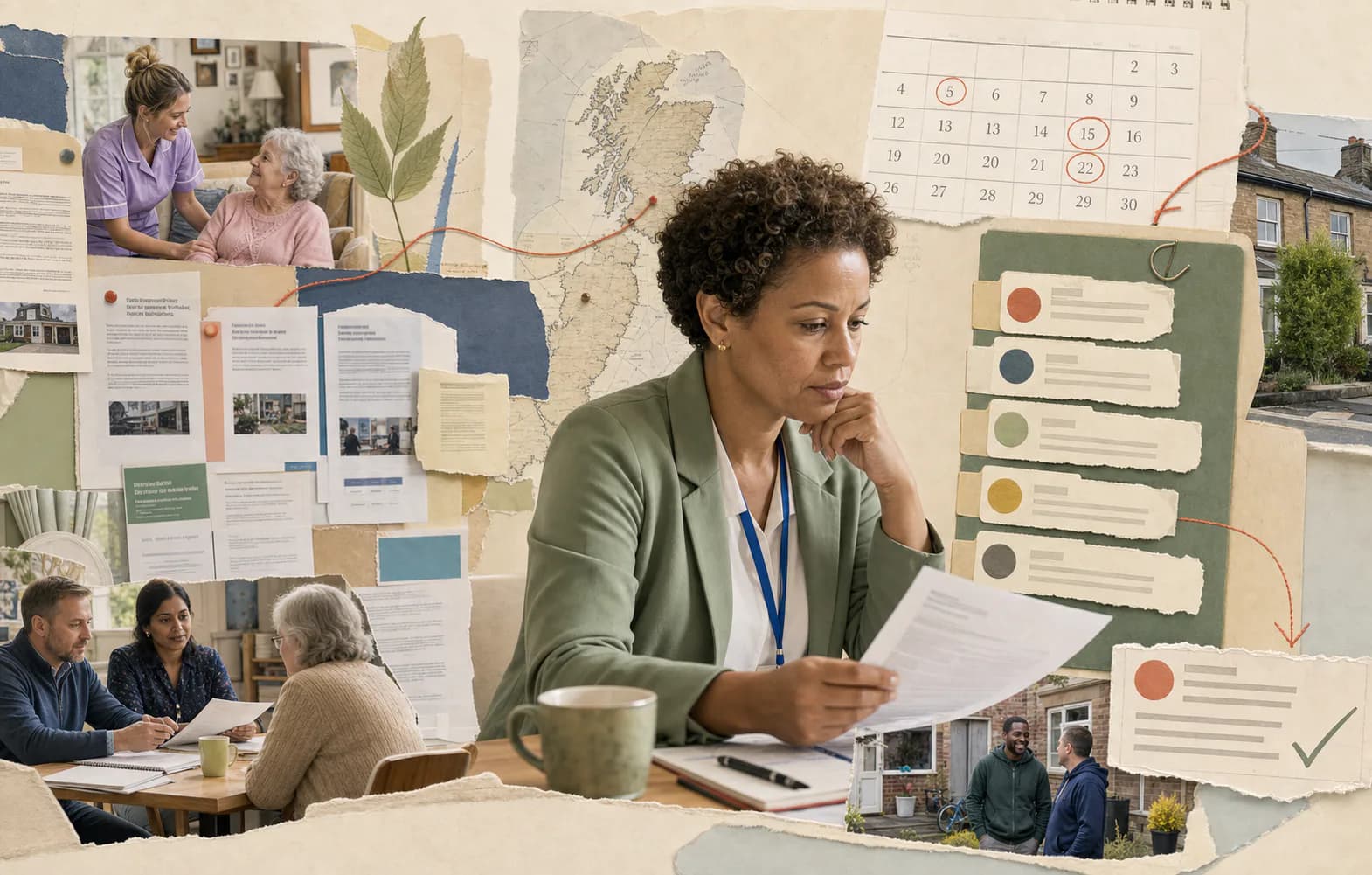 A public procurement notice being reviewed against care-provider evidence