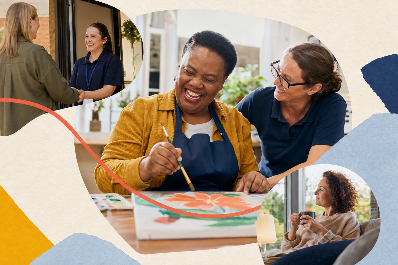 A respite support worker with a person using the service, connected to continuity, safety and family support evidence